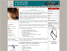 Tablet Screenshot of advancecaseloans.com